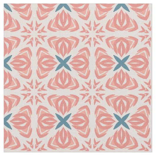 Apricot abstract floral stoff (Nahaufnahme)