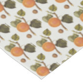 Apricot – Aprikose Mediterranean design Tischdecke (Schrägansicht)