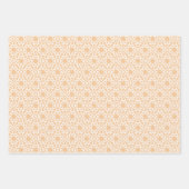 Apricot Arabesque Design Geschenkpapier Set (Vorderseite 2)