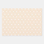 Apricot Arabesque Design Geschenkpapier Set (Vorderseite)