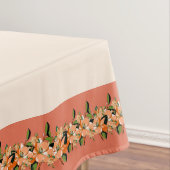 Apricot Azalea auf Creme 52" x 70" Tablette Tischdecke (Beispiel)
