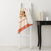 Apricot Azalea auf Cremes King Size Sherpadecke (Beispiel)