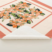 Apricot Azalea auf Cremes King Size Sherpadecke (3/4)