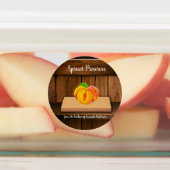 Apricot behält rustikales Lebensmittel-Etikett Etiketten (Befestigt)