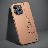 Apricot Black Elegant Calligrafy Script Name Case-Mate iPhone Hülle
