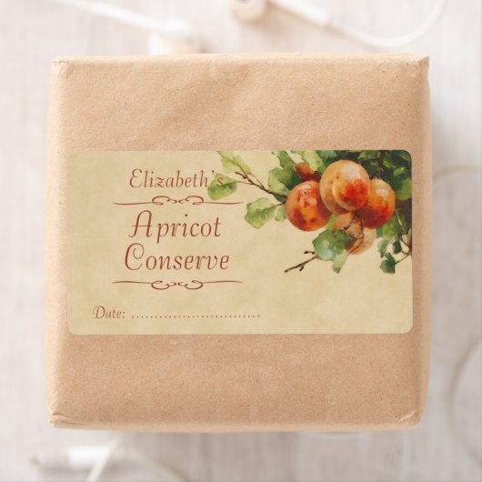 Apricot-Canning-Etikett (Insitu)