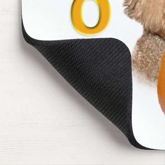 Apricot Coated Poodle Mousepad (Ecke)