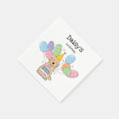 Apricot Cockapoo Cavapoo Geburtstagsparty Papier Serviette (Ecke)