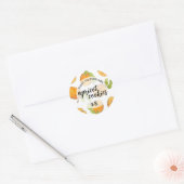Apricot Cookies Business Custom Label Runder Aufkleber (Umschlag)