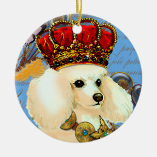 Apricot Cream Poodle King Weihnachtsschmuck