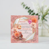 Apricot Crush Color 2024 mit Sukkulenten Dankeskarte (Stehend Vorderseite)