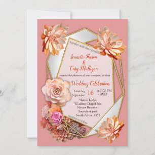 Apricot Crush Color mit Saccharose Einladung