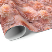 Apricot Crush Color of the Year 2024 Geschenkpapier (Rolleneckpunkt)