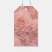 Apricot Crush Sukkuläre Farben Geschenkanhänger (Rückseite)