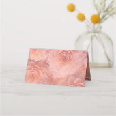 Apricot Crush Sukkuläre Farben Platzkarte (Rückseite)