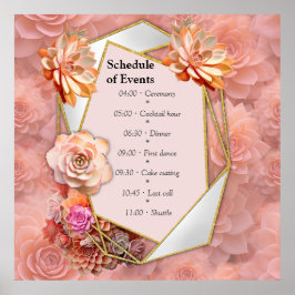 Apricot Crush Sukkuläre Farben Poster