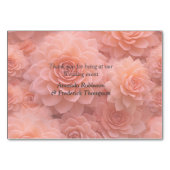 Apricot Crush Sukkuläre Farben Tischnummer (Rückseite)