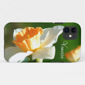 Apricot Daffodil iPhone 5 Fall *Personalisiert* Case-Mate iPhone Hülle (Rückseite (Horizontal))