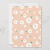 Apricot Daisy 70. Geburtstag Einladung (Rückseite)