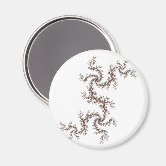 Apricot Drehungen Julia Magnet (Vorderseite/Rückseite)