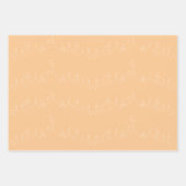 Apricot Eid Mubarak Masjid Muster Design Geschenkpapier Set (Vorderseite 3)