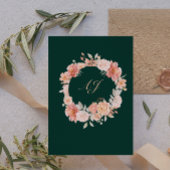 Apricot Emerald Wildblume Einladung zur Hochzeit