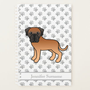 Apricot English Mastiff Niedlich Cartoon Dog & Tex Planer