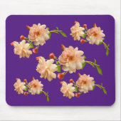 Apricot farbige Rose Mousepad (Vorne)