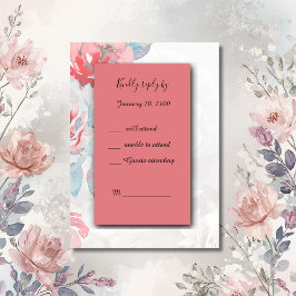 apricot Floral Aquarell Rose UAWG Respektkarte