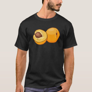 Apricot Frucht Lebensmittel Vegan Vegetarier T-Shirt