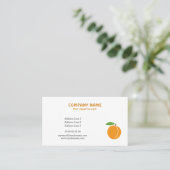 Apricot Fruit Business Card Visitenkarte (Stehend Vorderseite)