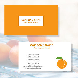 Apricot Fruit Business Card Visitenkarte