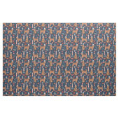 Apricot Golden Doodle nautische Marine Stoff (Fat Quarter (45,7 x 55,9 cm))
