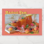 Apricot Jam Jar Label Lebensmitteletikett (Einzelnes Label)