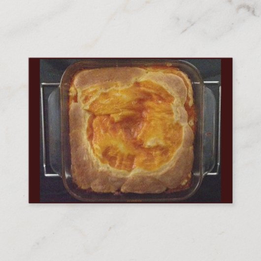 Apricot Jam Pound Cake Business Card Visitenkarte (Vorderseite)