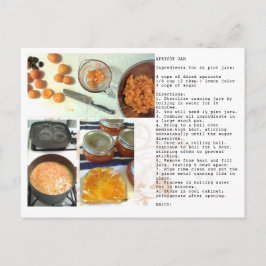 Apricot Jam Recipe Postkarte