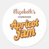 Apricot Jam Runder Aufkleber (Vorderseite)
