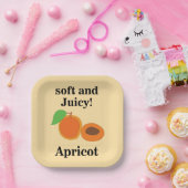 Apricot Juicy Fruit Party Pappteller (Party)