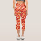Apricot Lava Camouflage Capri Leggings (Rückseite)