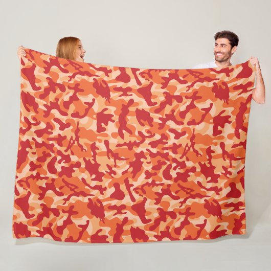 Apricot Lava Camouflage Fleecedecke (Beispiel)