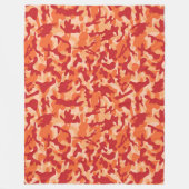 Apricot Lava Camouflage Fleecedecke (Vorderseite)