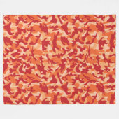 Apricot Lava Camouflage Fleecedecke (Vorderseite (Horizontal))
