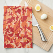 Apricot Lava Camouflage Geschirrtuch (Viertel Falte)