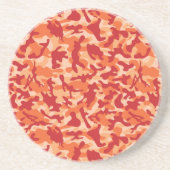 Apricot Lava Camouflage Getränkeuntersetzer (Vorne)