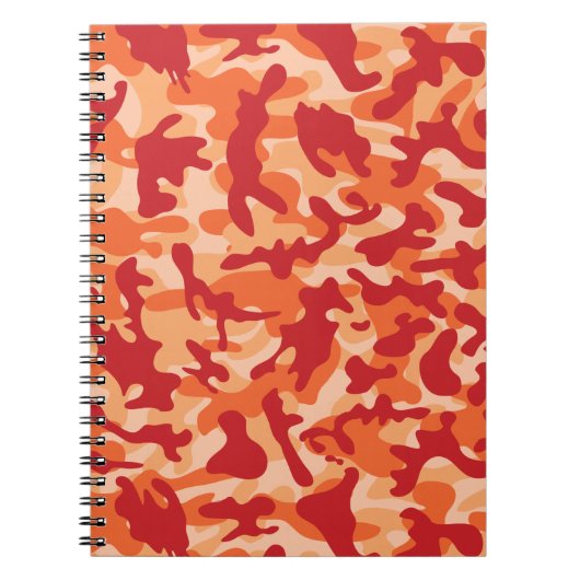 Apricot Lava Camouflage Notizblock (Vorderseite)
