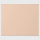 Apricot Light Peach Solid Schlicht Geschenkpapier (Flach)