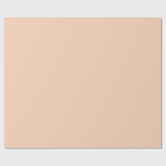 Apricot Light Peach Solid Schlicht Geschenkpapier (Flach)
