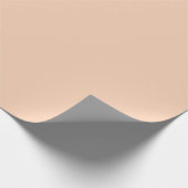 Apricot Light Peach Solid Schlicht Geschenkpapier (Ecke)