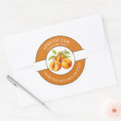 Apricot-Marmelade Runder Aufkleber (Umschlag)