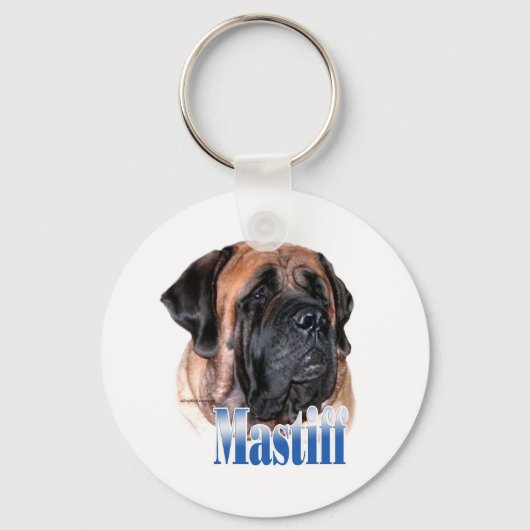 Apricot Mastiff Name Schlüsselanhänger (Vorderseite)